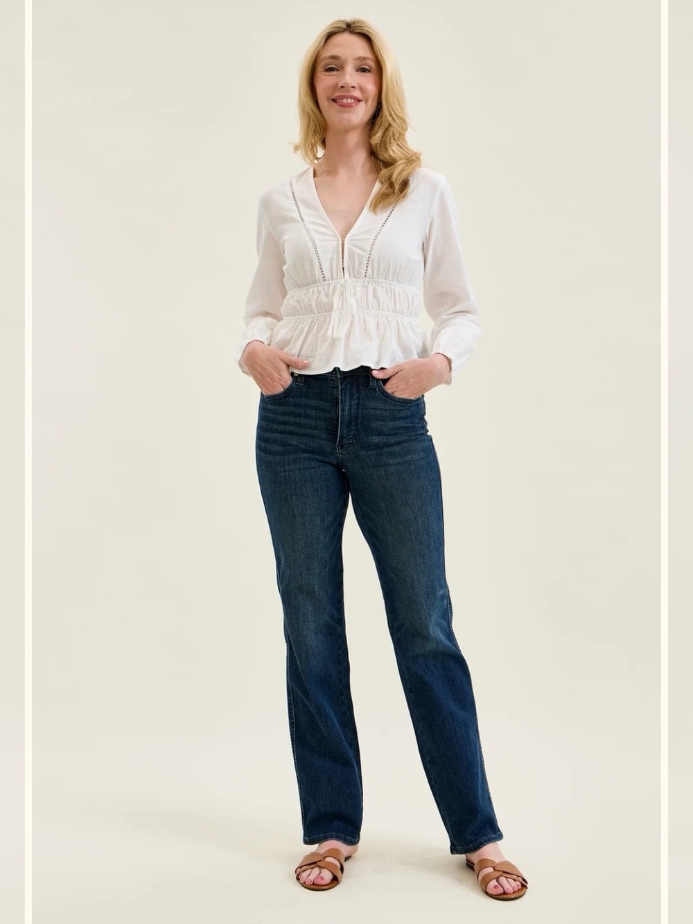 Judy blue classic straight fit blue jeans size 28
